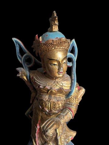 Antigua talla China Weituo. S.XIX - Hout - China - Qing, Antiek en Kunst