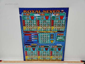 Originele frontplaat van bingo- en spelautomaat..., Nieuw