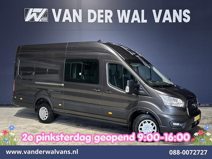 Ford Transit | 2.0 TDCI 185pk L4H3 Dubbele Cabine Euro6, Auto's, Bestelauto's, Dealer onderhouden, Te koop, Handgeschakeld, Diesel