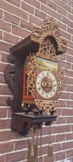 Wandklok - Hout - 1950-1960