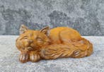 Beeldje - A sleeping fox - IJzer