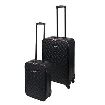 Kofferset | ProWorld | 2-delig (Hand- en ruimbagage, Zwart), Verzenden, Nieuw