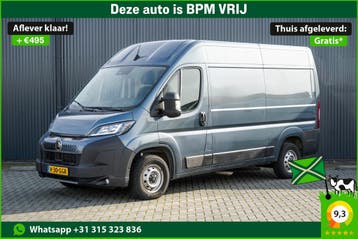 Citroën Jumper L2H2 | Financial Lease voor 405 p/mnd, Gebruikt, Overige carrosserieën, 360° camera, Zilver of Grijs