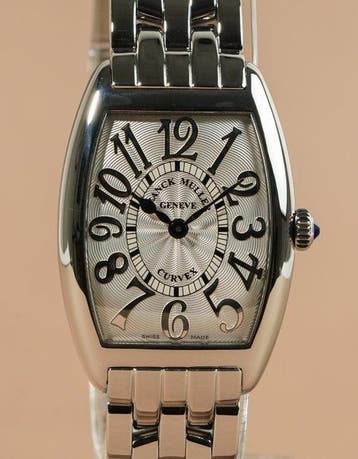 Franck Muller - Cintrée Curvex Ladies Quartz Silver, Nieuw