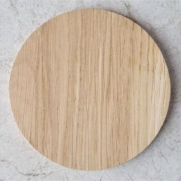 HOCHO Eikenhouten Onderzetter Ø100mm – Duurzaam & Hoogwaa, Ophalen of Verzenden, Nieuw