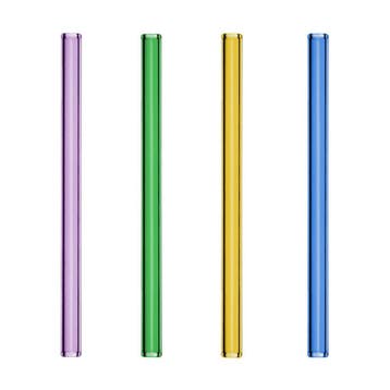 GGM Gastro | (48 stuks) Glazen rietjes - recht - 200mm - ø |, Verzenden
