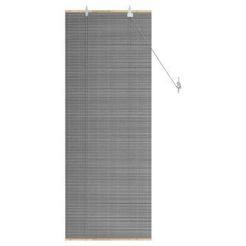 vidaXL Rolgordijn Grijs 40 x 160 cm Bamboe, Verzenden, Nieuw, Grijs