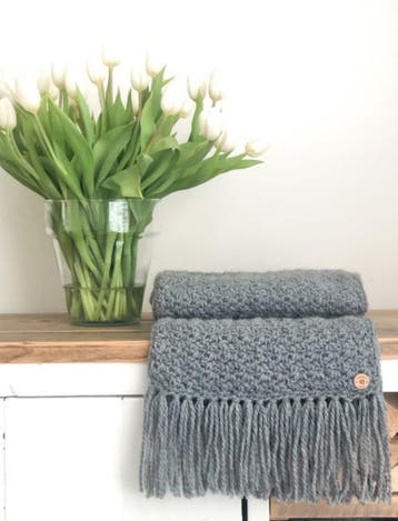 Haakpatroon Rechte Julia Sjaal met franjes – Handmadejolie, Ophalen of Verzenden, Nieuw