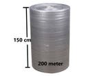 Bubbeltjesplastic noppenfolie luchtkussenfolie 100cmx200mtr, Verzenden, Nieuw, 15 m² of meer, Folie