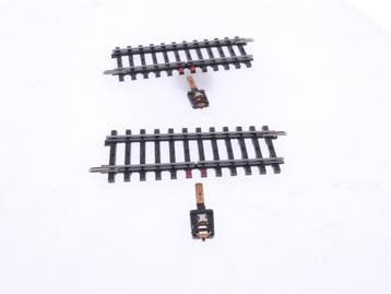 Schaal H0 Märklin 2295 K-rail contactrail-set 2 stuks #7688, Wisselstroom, Gebruikt, Rails, Ophalen of Verzenden