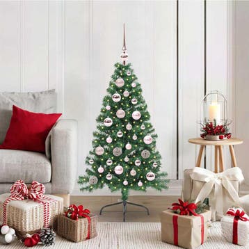 vidaXL Kunstmatig Voorverlicht Kerstboom met 150 LED Groen, Verzenden, Nieuw