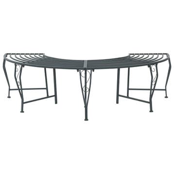 vidaXL Boom bank 4 -zits 160 x 80 x 44 cm steel Zilvergrijs, Verzenden, Nieuw, Metaal