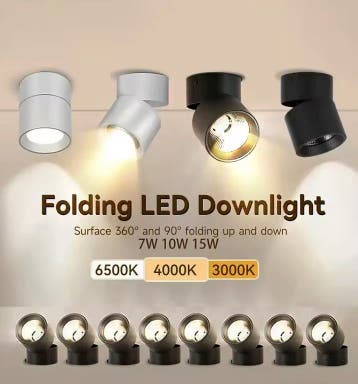 LED Plafondspots – Verstelbare Spotlamp voor Binnen – Spots, Verzenden, Nieuw, Plafondspot of Wandspot