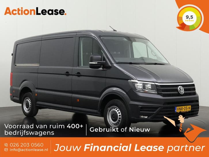 Volkswagen Crafter Bestelbus L3 H2 2022 Diesel, Auto's, Volkswagen, Dealer onderhouden, Te koop, Zwart, Handgeschakeld, Financial lease