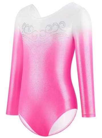 Roze/wit turnpak - model Elisa - mt 98/104 t/m maat 158/164, Ophalen of Verzenden, Nieuw, Roze, Turnpak(je)