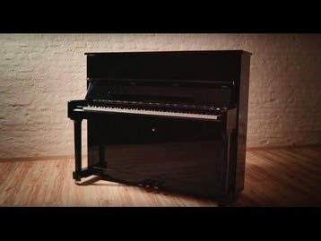 Feurich 122 - Universal PE chroom piano, Nieuw, Zwart, Piano