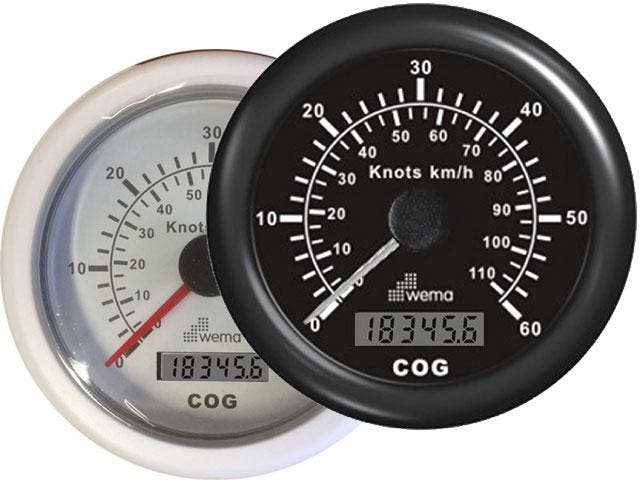 SNELHEIDSMETER GPS 60 KNP - 110 KM KOMPAS -WEMA, Watersport en Boten, Bootonderdelen, Nieuw, Zeilboot of Motorboot, Ophalen of Verzenden