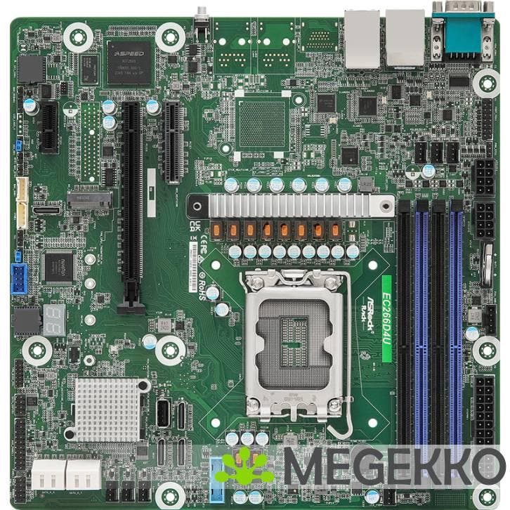 Asrock EC266D4U moederbord Intel C266 LGA 1700 micro ATX, Computers en Software, Moederborden, Nieuw, Verzenden