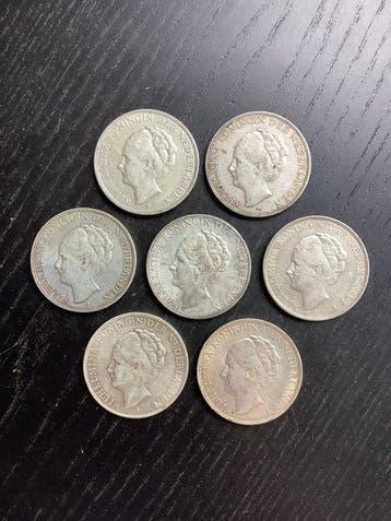 Nederland. Wilhelmina. 2 1/2 Gulden 1929-1939 (Zonder