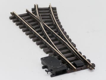 LGB 16050 Elektr.Weiche  rechts, R3,22.5 Grad, Buiten geb..., Gebruikt, Rails, Ophalen of Verzenden, LGB