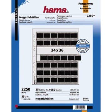 Hama Negatief bladen Glassine 7 Strips 6 Negatieven 24x36mm, Ophalen of Verzenden, Nieuw