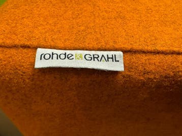 Rohde & Grahl - Poef - 165x45x45cm - Oranje, Werkplek, Ophalen of Verzenden, Gebruikt, Overige typen