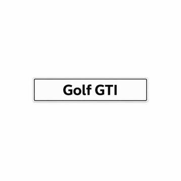 Kentekenplaat Golf GTI, Ophalen of Verzenden, Nieuw