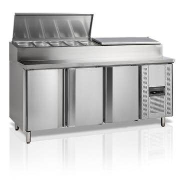 Toonbank voor sandwichpreparatie GN1/1 | RVS | 2 tot 10 °.., Verzenden, Nieuw in verpakking