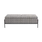 *WOONWINKEL* Kare Design Buttons Storage B&W Bankje Met Opbe, Verzenden, Nieuw, Stof