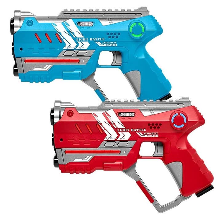 Light Battle Connect lagergun set - Rood/Blauw - 2, Kinderen en Baby's, Speelgoed | Buiten | Actiespeelgoed, Nieuw, Ophalen of Verzenden