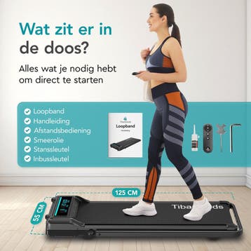 TibaGoods Loopband Inklapbaar 1 t/m 6 km/h - 120kg, Ophalen of Verzenden, Nieuw