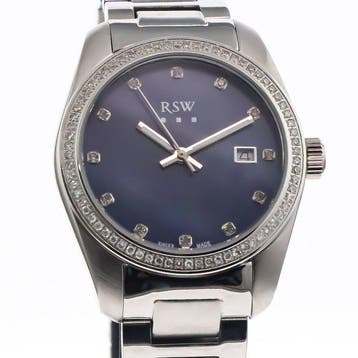RSW - Swiss Made Diamond Watch - RSWL143-SS-DD-9 - Zonder, Nieuw