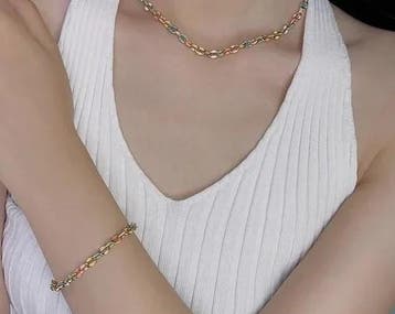 3 delige sieraden set, Ophalen of Verzenden, Nieuw, Overige kleuren, Overige materialen