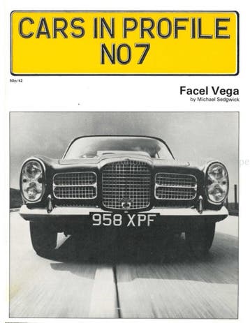 FACEL VEGA, CARS IN PROFILE No7, Nieuw, Author