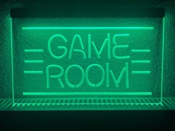 Game room neon bord lamp LED  verlichting reclame lichtbak *, Verzamelen, Merken en Reclamevoorwerpen, Verzenden, Nieuw