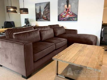Loungebank Amsterdam - loungebanken - Bruin, Huis en Inrichting, Nieuw, Stof