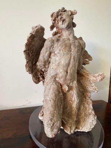 sculptuur, Icaro - 47 cm - Aardewerk