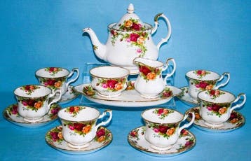 Royal Albert - Vintage - Theeservies (16) - Old Country Rose