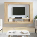 vidaXL Tv-meubel 152x22x113 cm bewerkt hout sonoma, Huis en Inrichting, Kasten | Televisiemeubels, Verzenden, 100 tot 150 cm, 150 tot 200 cm