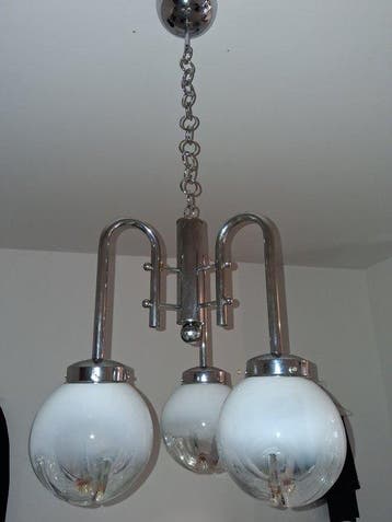 Kroonluchter - Ruimtevaarttijdperk - ijzer, aluminium -