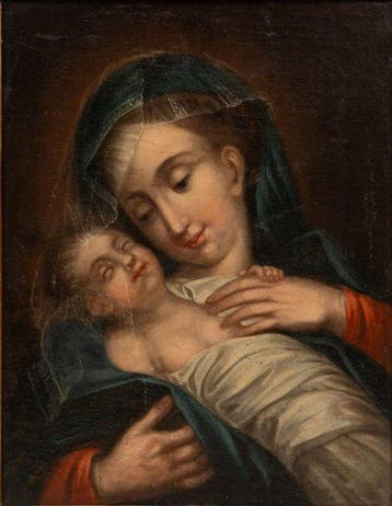 Italiaanse school (XVIII) - Madonna with the sleeping Child