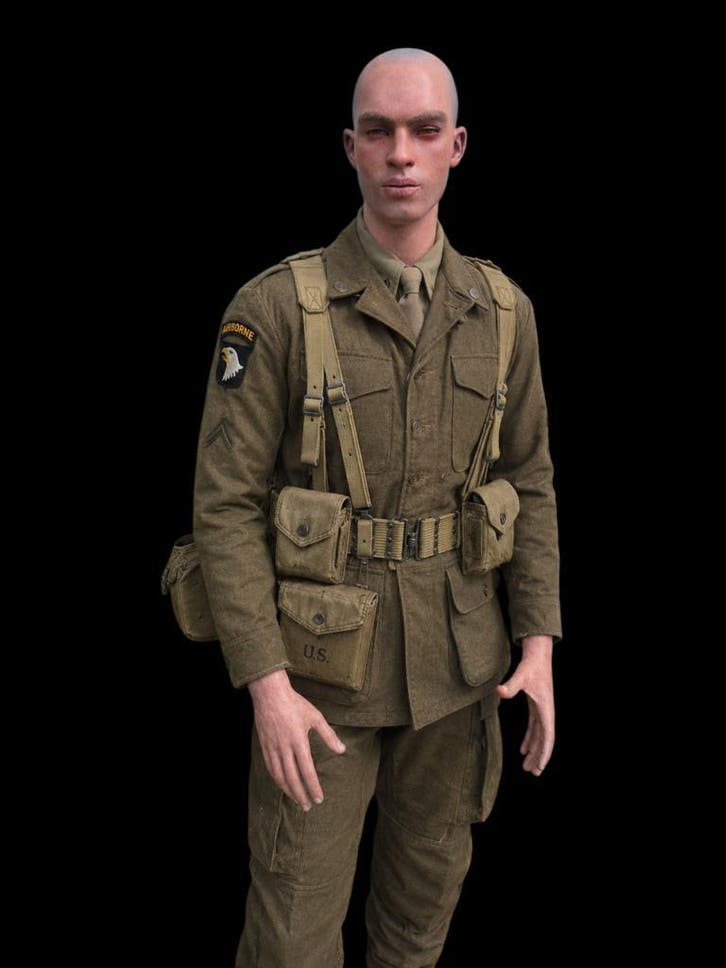Hyper realistisch geschilderde mannequin, Verzamelen, Militaria | Algemeen, Ophalen of Verzenden