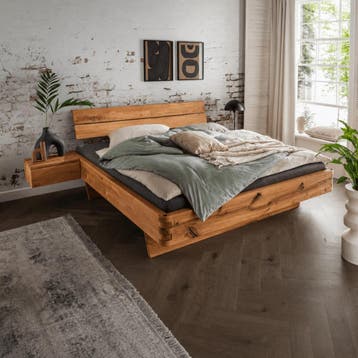 Van Schaik Kestrel Massief Eiken Balkenbed met Bedlades - 20, Nieuw