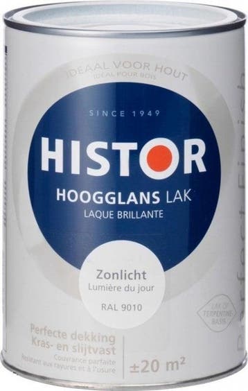 Histor Perfect Finish Hoogglans - Lei 6943 - 1,25 liter, Overige kleuren, Nieuw, Ophalen of Verzenden, Lak