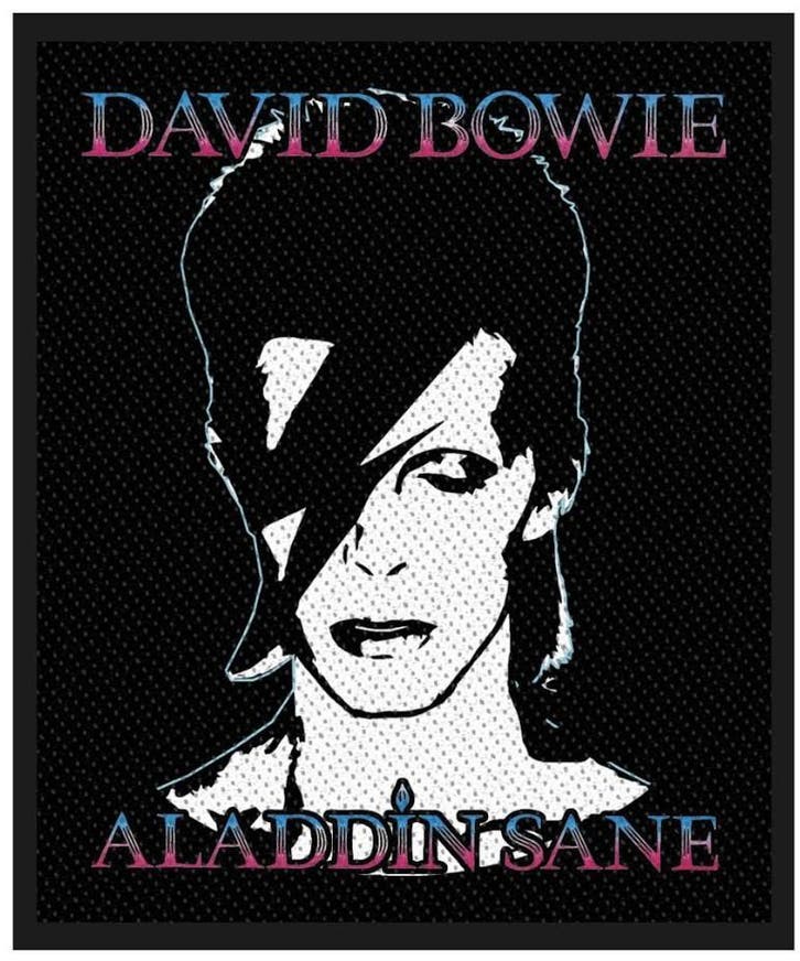 David Bowie - Aladdin Sane - Patch officiële merchandise, Verzamelen, Muziek, Artiesten en Beroemdheden, Kleding, Nieuw, Ophalen of Verzenden