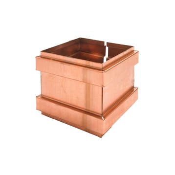 Koperen dubbele overschuifwrong 80x80mm, Ophalen of Verzenden, Nieuw