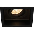 Spot Armatuur GU10 - Inbouwspot - Pragmi Domy Pro - Vierkant, Metaal of Aluminium, Nieuw, Ophalen of Verzenden, Led