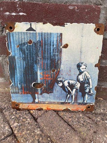 Banksy Artist - Reclamebord - Emaille