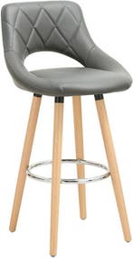 24goodz Barkruk met Rugleuning en Voetsteun - Ergonomisch On, Huis en Inrichting, Barkrukken, Verzenden, Nieuw