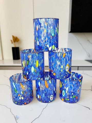 MurArt - MurArt - Drinkset (6) - Glas - Murrine Millefiori